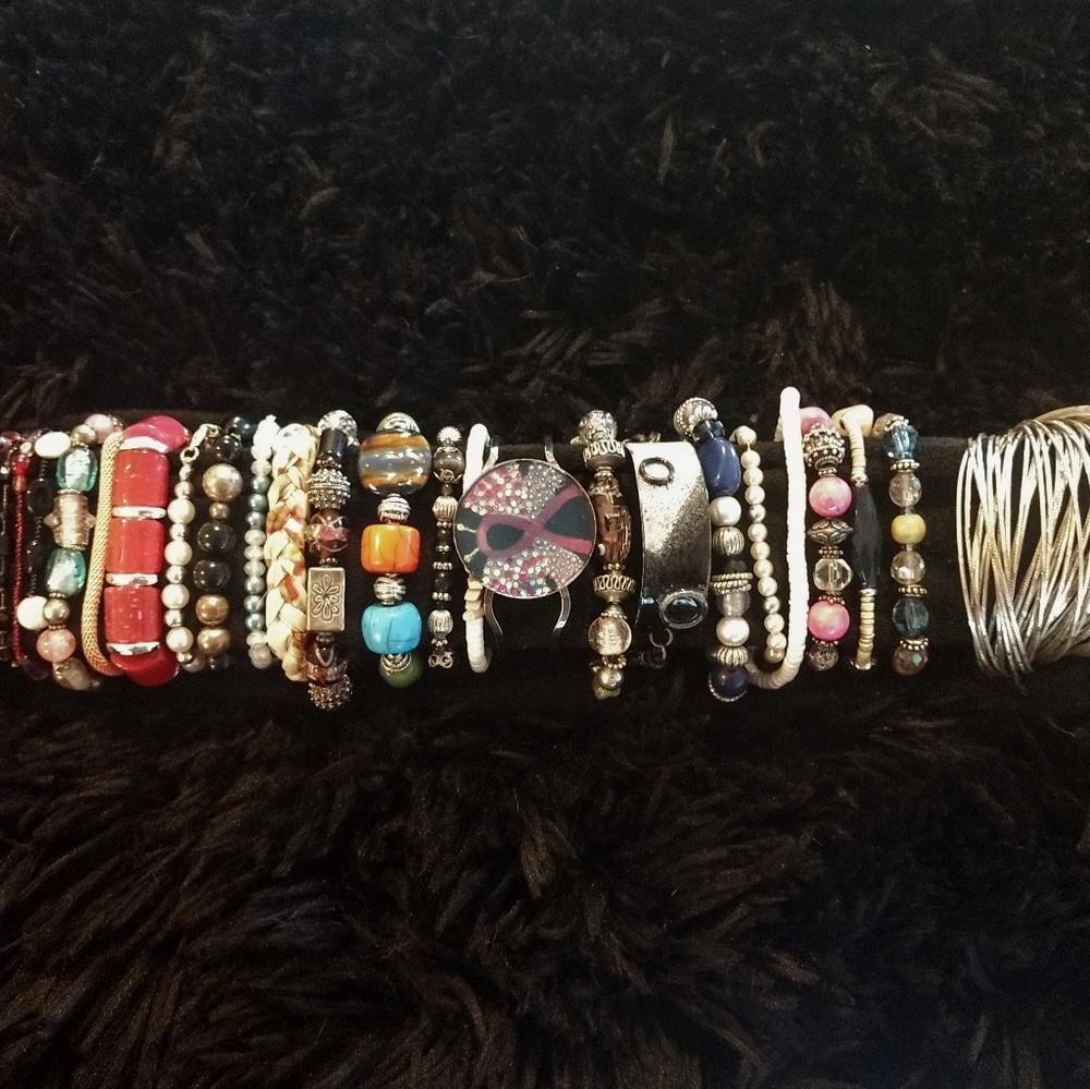 25 Bracelets 
Different styles